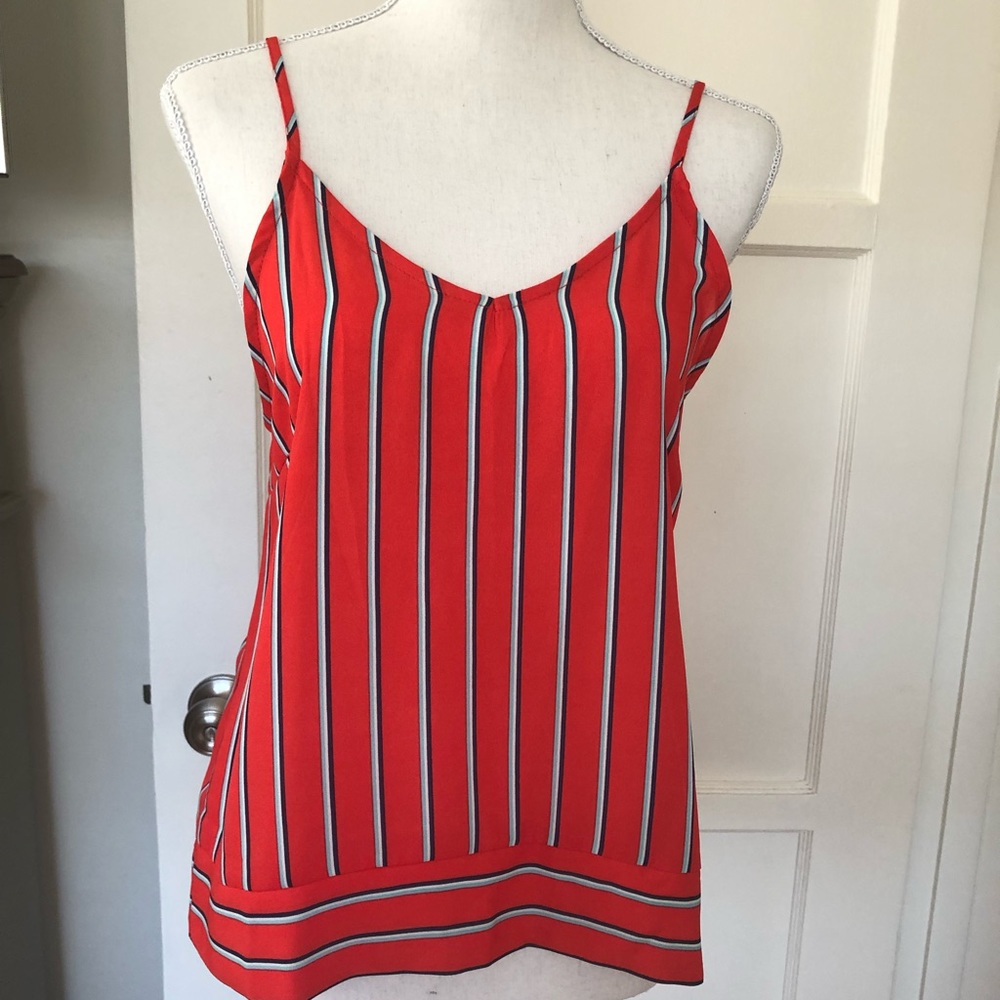 Red striped tank